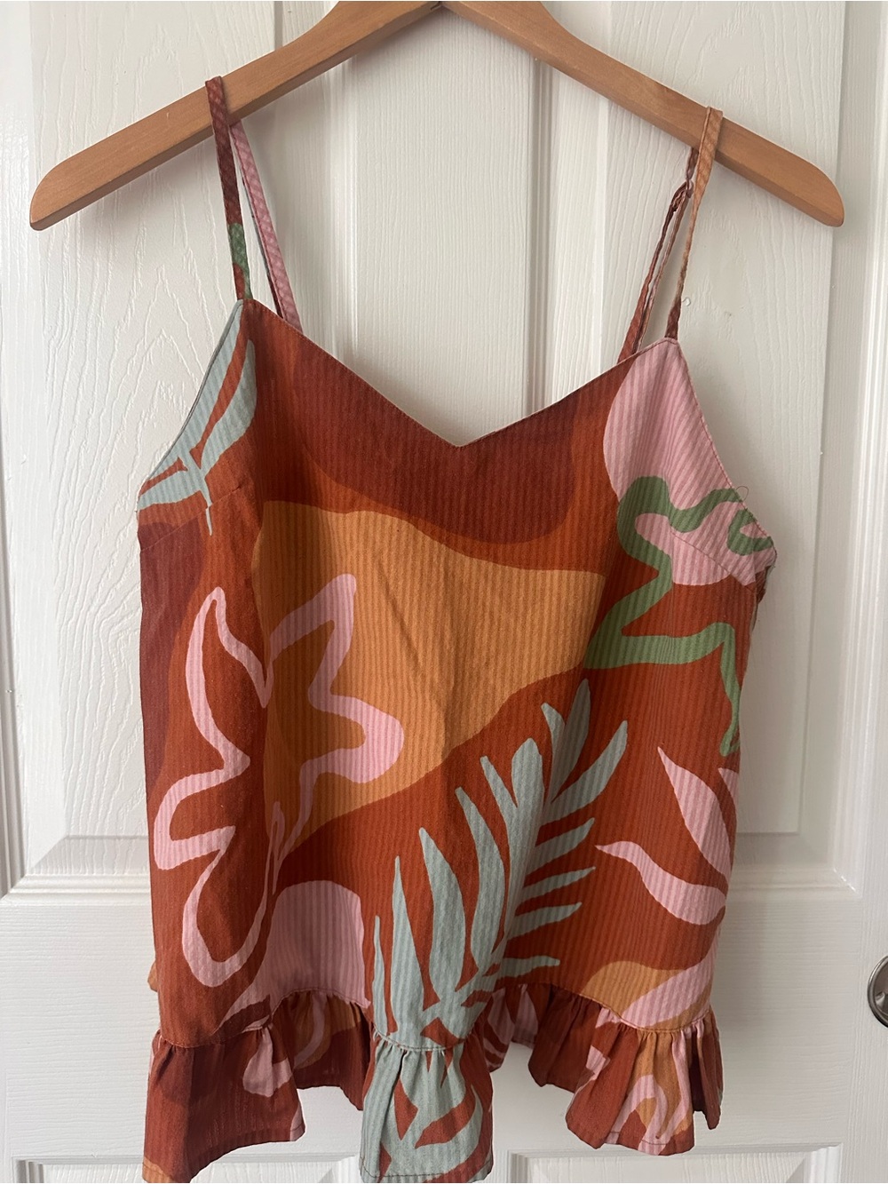 Open Edit spaghetti tank top blouse